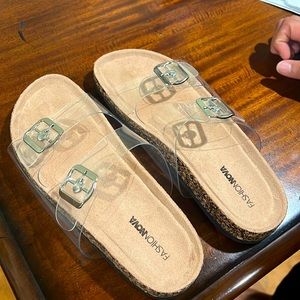 Fashion nova clear sandals